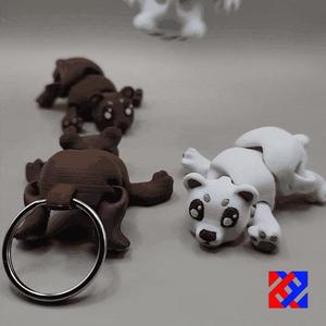 Tiny articulated bear (key ring and normal version)