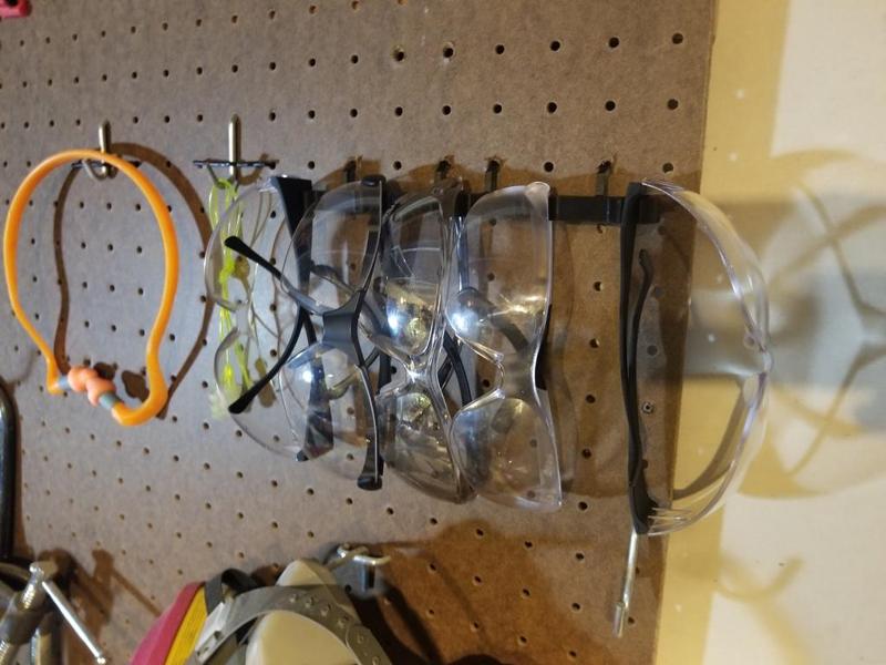 Pegboard Safety Glass / Sunglass Holder