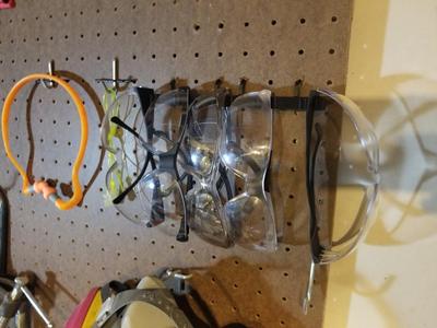 Pegboard Safety Glass / Sunglass Holder