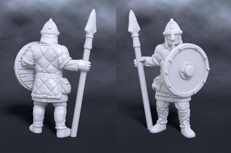 Nord warrior with spear and shield