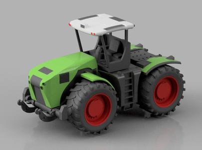 CLAAS XERION 5000 tractor- Fully 3d Printable model 