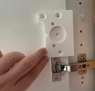 IKEA drill hinge jig