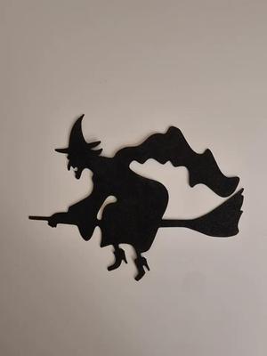 Flying witch wall art