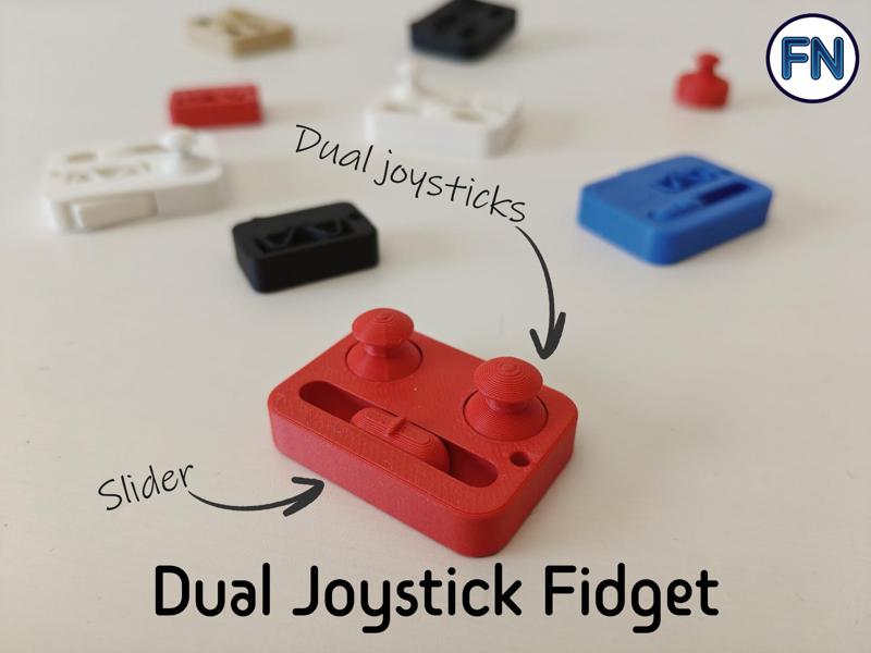 Dual joystick + slider fidget