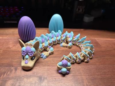 Easter Articulated Dragon – By Vixvvo3D