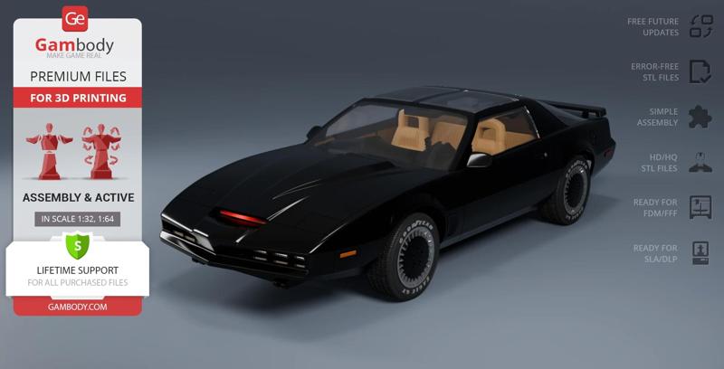 KITT 2000 STL files for 3D Printing | Assembly Model