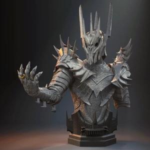 Sauron Bust STL files for 3D printing | Assembly Model