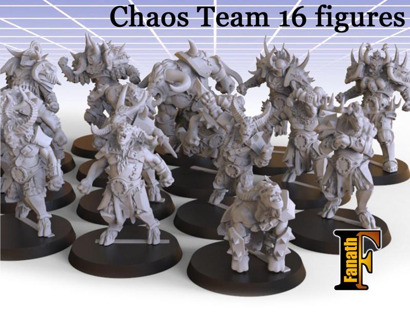 Chaos Team 16 figures  presupport
