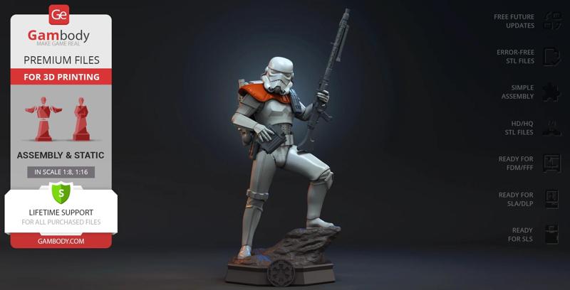 Sandtrooper STL files for 3D printing | Assembly Model