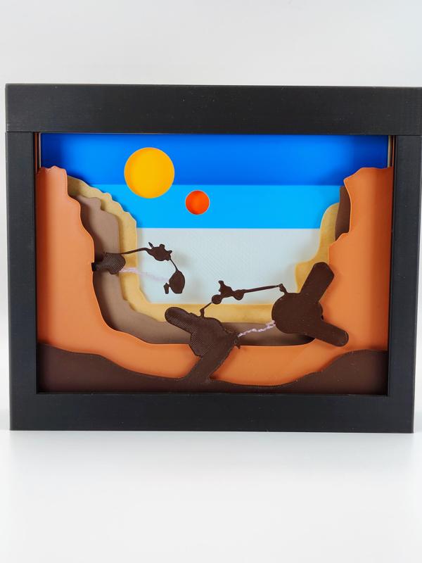 Star Wars Pod Race Shadow Box