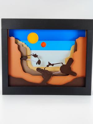 Star Wars Pod Race Shadow Box