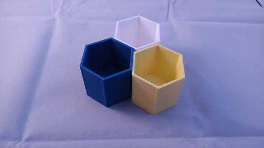 Hexagon Modern Style Succulent Pot Planters Single Double Triple desk organizer as well