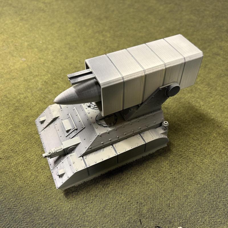 Ballistic missile launcher support vehicle for the Grimdark Future Human Defense Force [SUPORTLESS, FDM FRIENDLY]