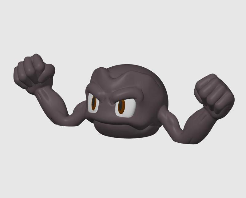 Geodude Pokemon (No support, 3MF included)
