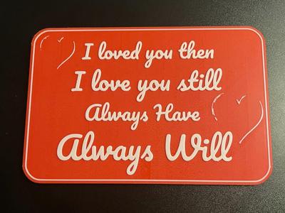 Valentine Love Sign