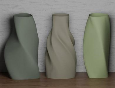 Modern elegant vase collection
