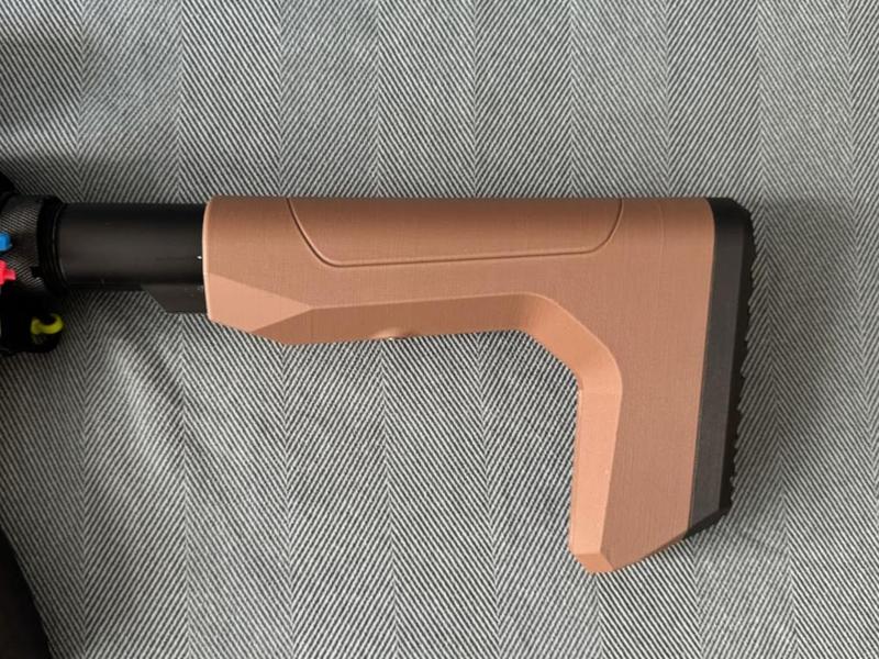 Airsoft M4-AR15 stock (13) and butt plate