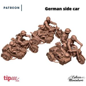 German side car – 28mm for wargame