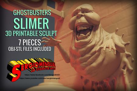 Ghostbusters Slimer 3D Printable Diorama