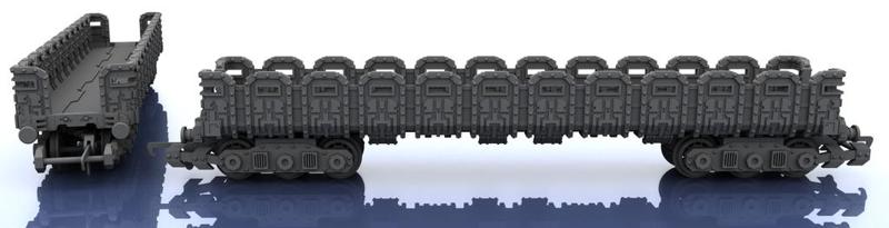 OO Train – Warhammer Style Troop Platform v1 L