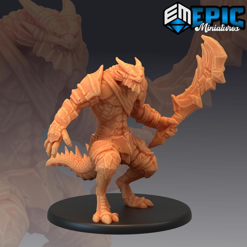 Dragonborn Sword Soldier / Half Dragon Fighter / Lizardfolk Juggernaut Warrior