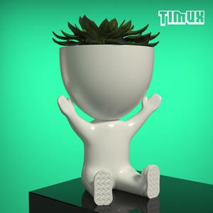 ROBERT PLANT POT CELEBRATING WITH OPEN ARMS