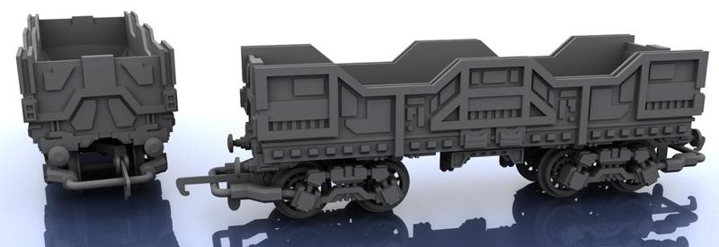 OO Scale Train – Futuristic Hopper v 1 – Medium