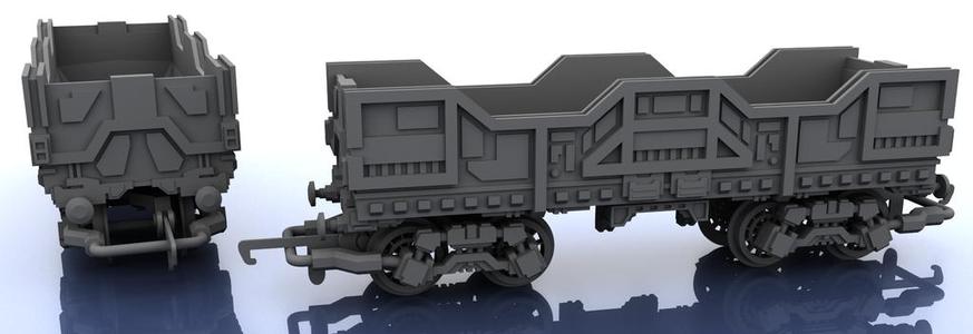 OO Scale Train – Futuristic Hopper v 1 – Medium
