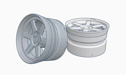 Lego Speed Champions TE37 / TE37V rims