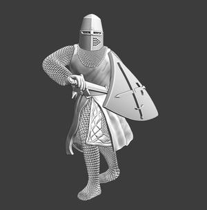 Livonian Brother Knight – Drawing sword