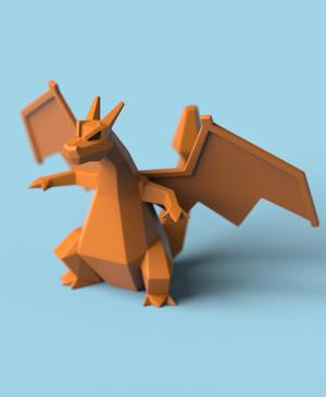 Low-poly Charizard