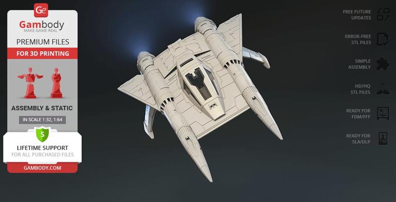 Thunder Fighter 3D Printing Model | Assembly