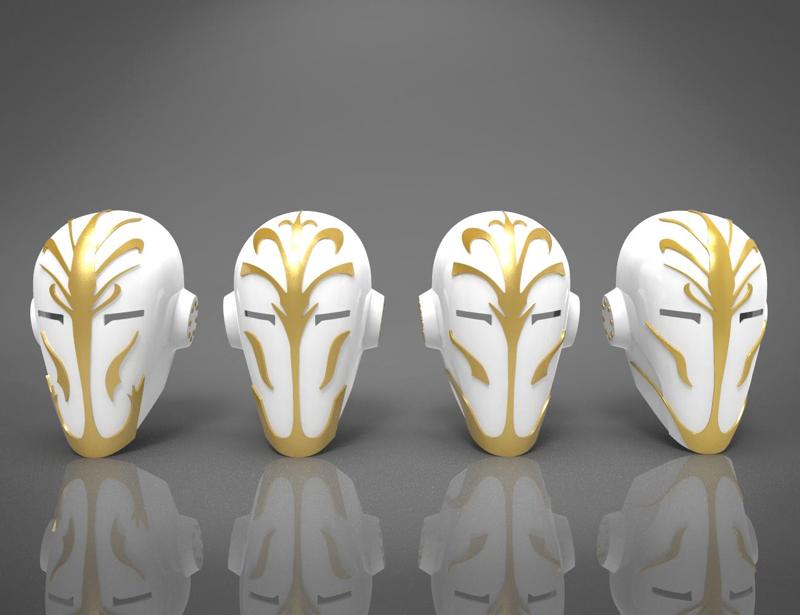 4 Jedi Temple Guard Masks