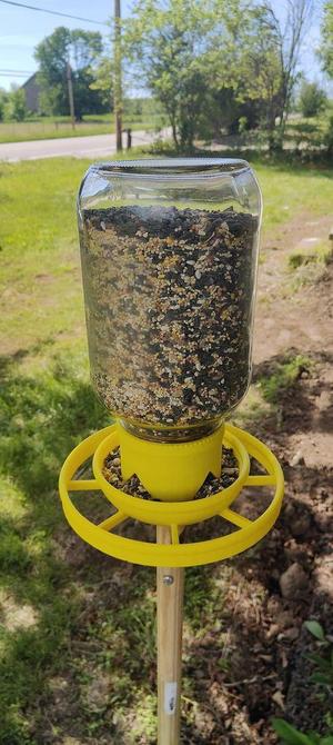 1 gallon jar bird feeder