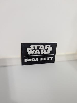Boba Fett Multicolor Nameplates