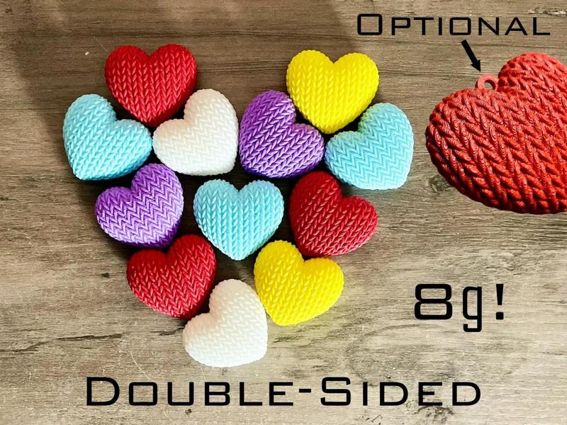 Knitted Heart for Keychains – Valentine’s Day