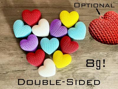 Knitted Heart for Keychains – Valentine’s Day