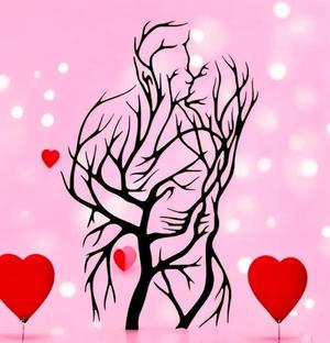 Kiss Tree Art