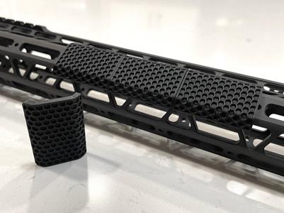 (Snap In) M-LOK Rail Covers Hex Grip V2