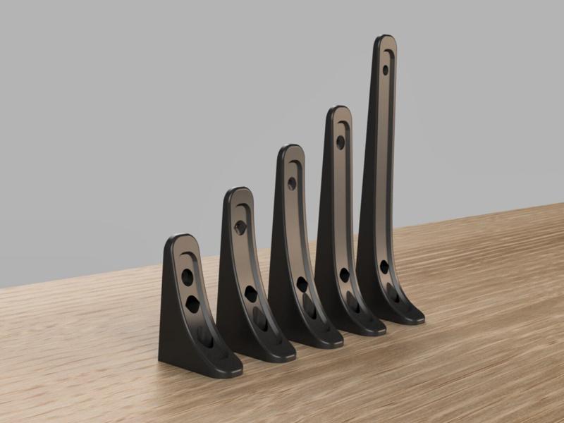 extra strong Shelf Bracket | M3,M4,M5 x 75 – 200mm