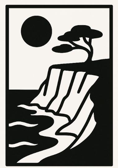 Cookie Cutter – Clay cutter – japanese print cliff landscape