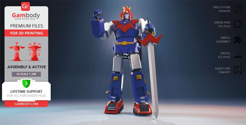 Voltes V 3D Printing Model | Assembly + Action