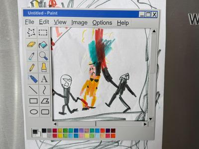 Windows 98 Microsoft Paint Frame