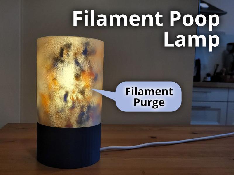 Filament Poop Lamp