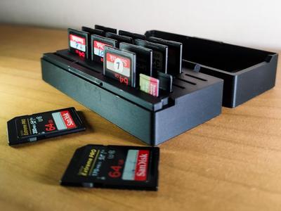 SD Card Storage Box – Holder for SD and microSD
