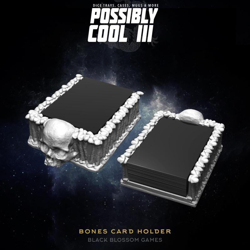 T3CH03 Bones Card Deck Holder :: Possibly Cool Dice Tower 3