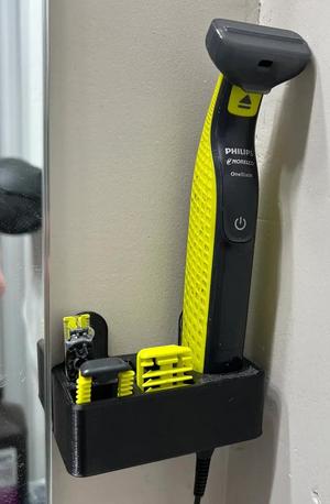 Philips Oneblade Wall Mount and Charging Station - Easy and Fast Print   