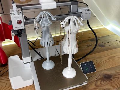 jeweled dress (jewelry display)