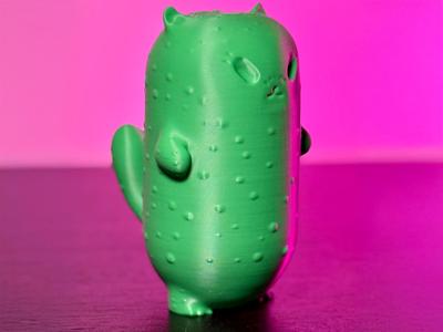 Cute Big Dill Pickle Cat (No Supports / No AI)