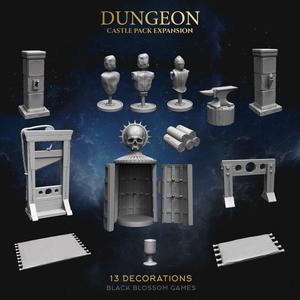 TΧAD04C Dungeon Torture Decorations :: Castle Pack Terrain :: Black Blossom Games